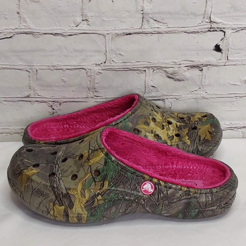 'Dual Crocs' 'Freesail' Realtree Clog Fuchsia Lin… - image 5